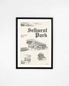 ART OF x Crystal Palace Blueprint Framed Print | CPFC Football Art